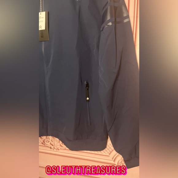 NWT Men’s Raw Gear Navy Blue Long Sleeve Full Zip Lightweight Jacket Size Large - Picture 3 of 7